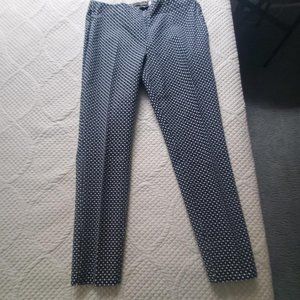 Crosby Black & White Pull On Pants with Elastic waist Size 6